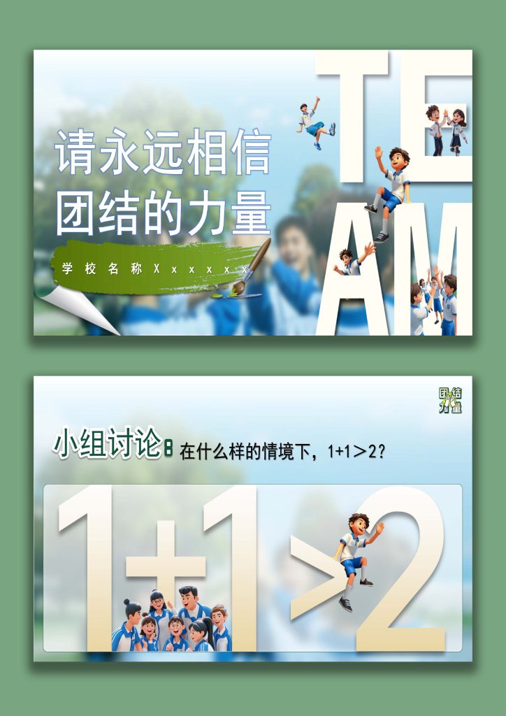 图片[1]-【通用】【凝聚力】主题班会：请永远相信 团结的力量-桃李PPT-专为教师打造的精品课件库