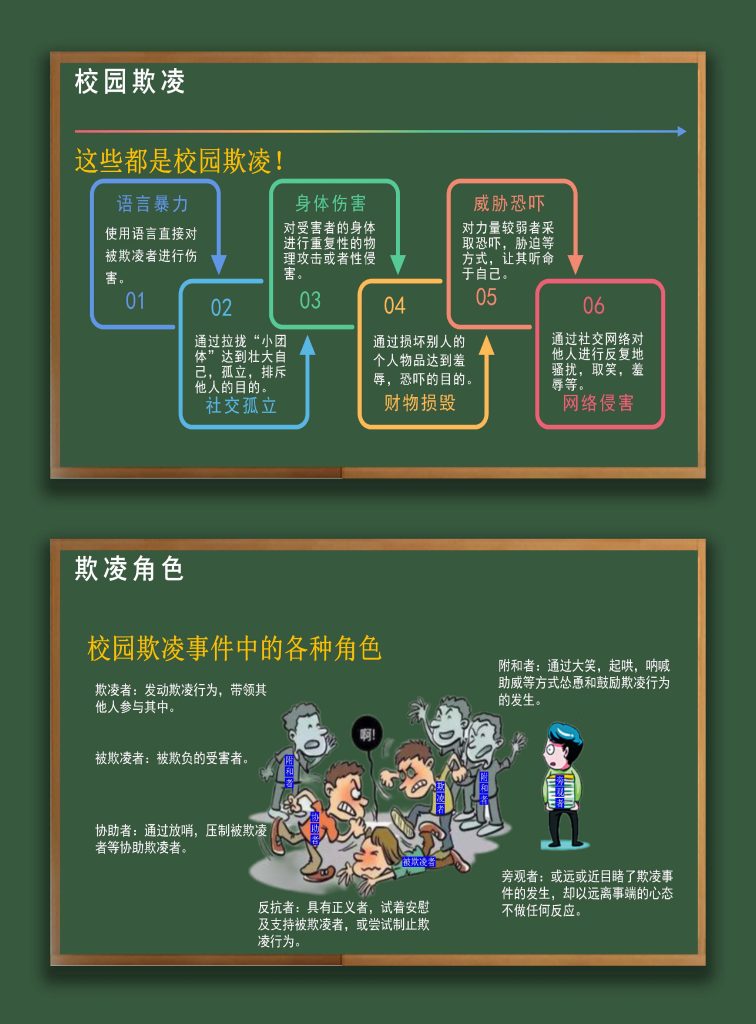 图片[5]-【心理健康】中学生拒绝校园欺凌主题班会《阳光校园，拒绝欺凌》-桃李PPT-专为教师打造的精品课件库
