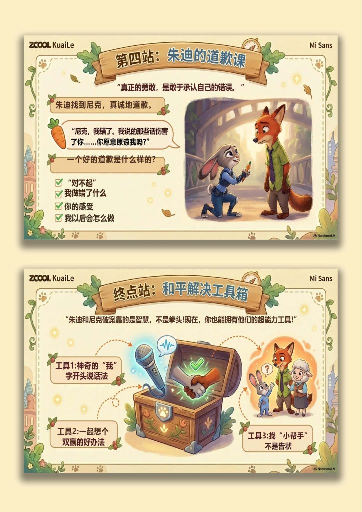 图片[5]-【通用】【人际交往】主题班会：是TA先骂我的？是TA先动手的？(疯狂动物城)-桃李PPT-专为教师打造的精品课件库