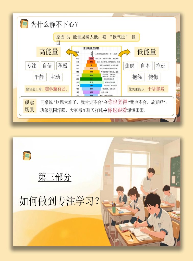 图片[8]-【高中】【考前复习】指导主题班会《高中生拒绝浮躁》：从“坐不住”到“学得进”-桃李PPT-专为教师打造的精品课件库