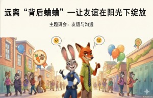 【交友友谊】主题班会：远离背后蛐蛐_让友谊在阳光下绽放-疯狂动物城2主题-桃李PPT-专为教师打造的精品课件库