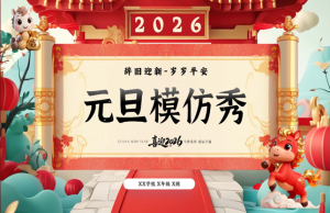 【通用】【元旦班会】2026马年新年ShowTime(模仿秀)-桃李PPT-专为教师打造的精品课件库